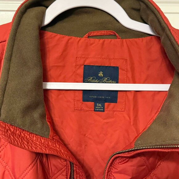 Brooks Brothers Big Tall Paddock Diamond Quilted Vest Red - Picture 8 of 8
